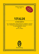 cover Concerto in G minor, RV 531 / PV 411 Study Scores sheet music cover